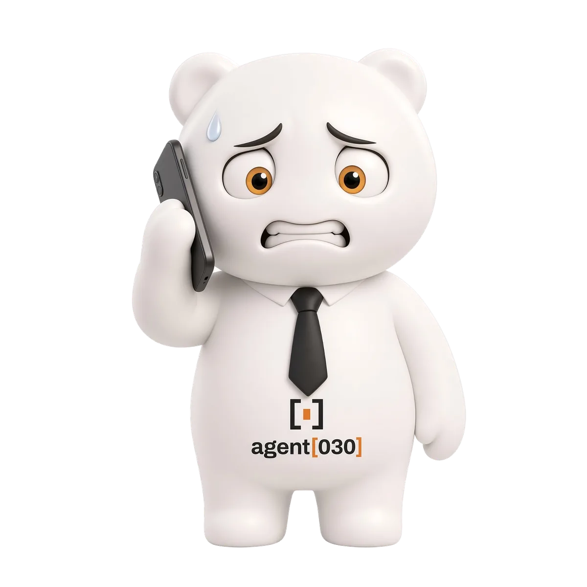 agent030 Bär, überfordert am Telefon